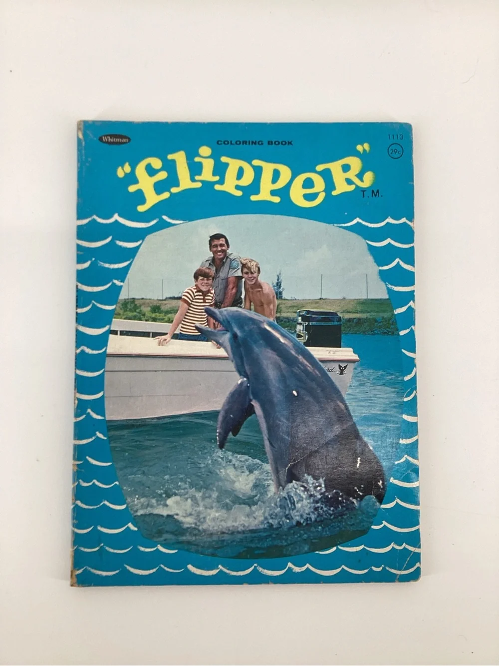 Wham-o Flipper Blue Vintage Coloring Book